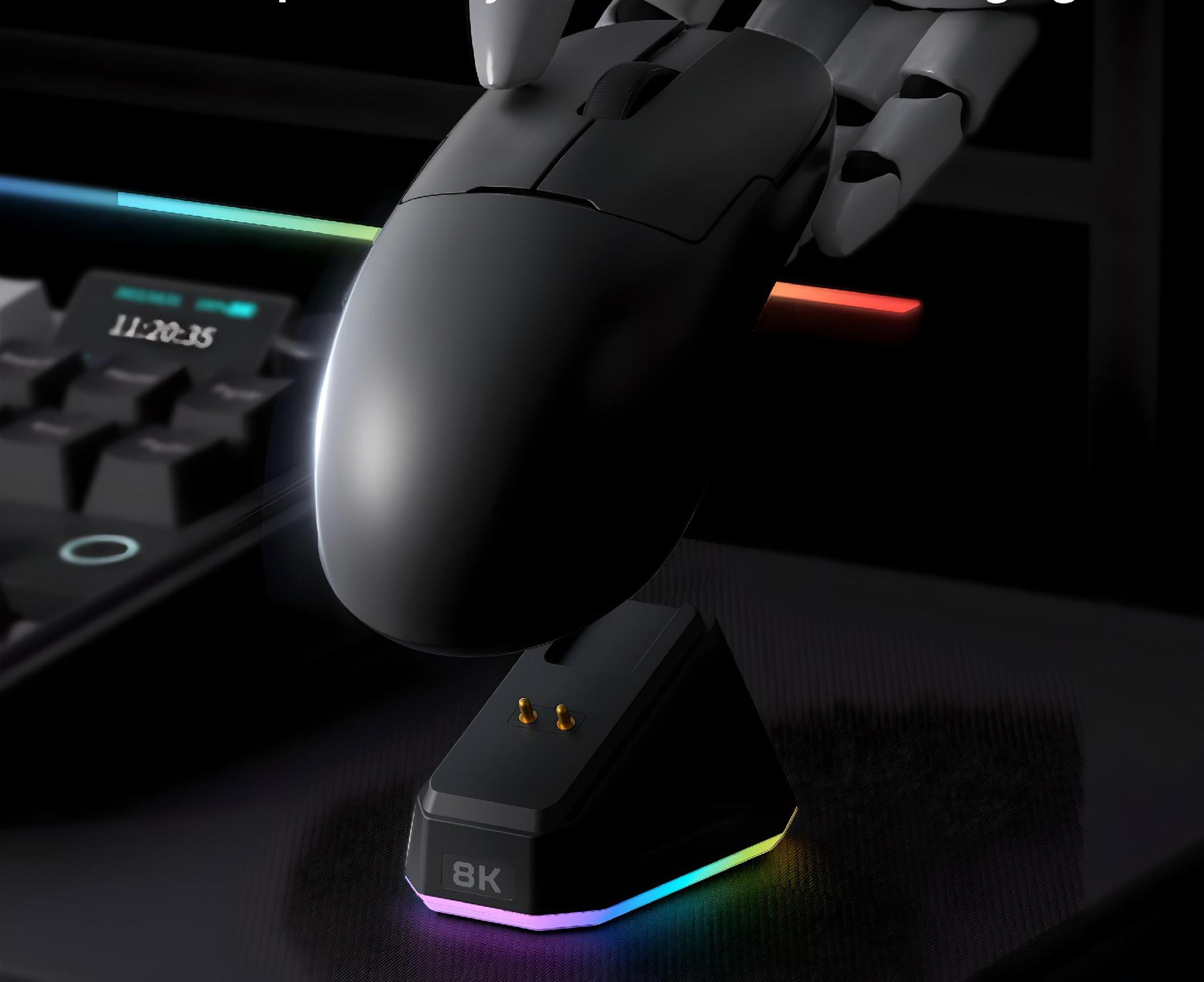 Ігрова миша Ajazz AJ179PRO Wireless 8000Hz з сенсором PAW3395